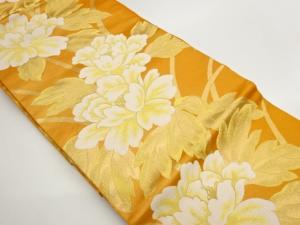 花葉模様織出し名古屋帯